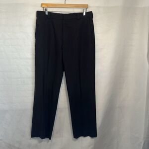 Tiger Woods Gray Dress Pants size 35x30 Flat Front 95% Wool
